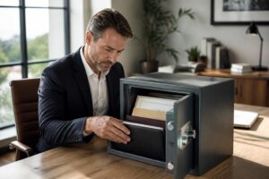 découvrez comment un coffre-fort pour documents confidentiels a transformé ma méthode de travail grâce à une meilleure organisation et une sécurité renforcée.